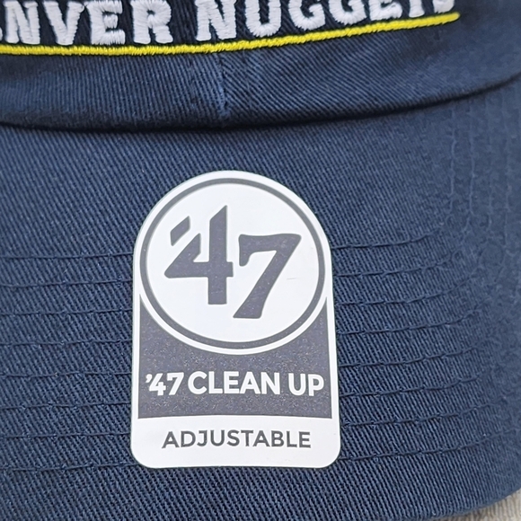 '47 Men's Denver Nuggets 2023 NBA Champions Slant Clean-Up Adjustable Hat - OSFA - Picture 4 of 8